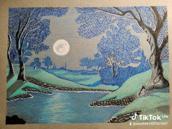 Moonlighted Lake
