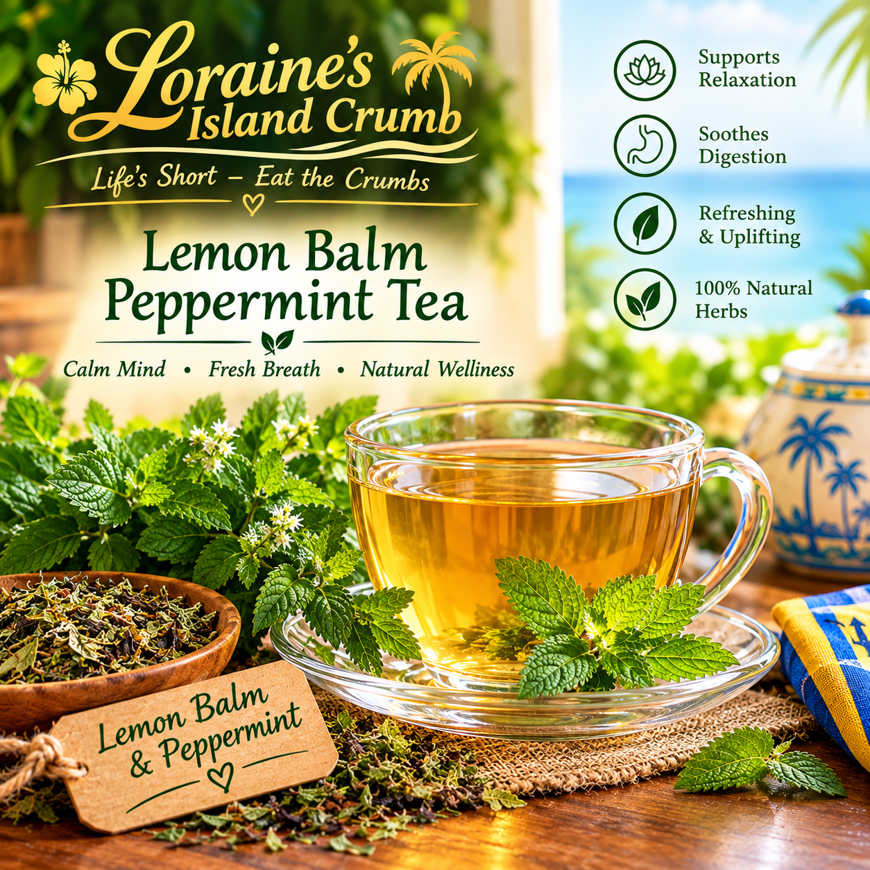 Lemon Balm & Peppermint Tisane