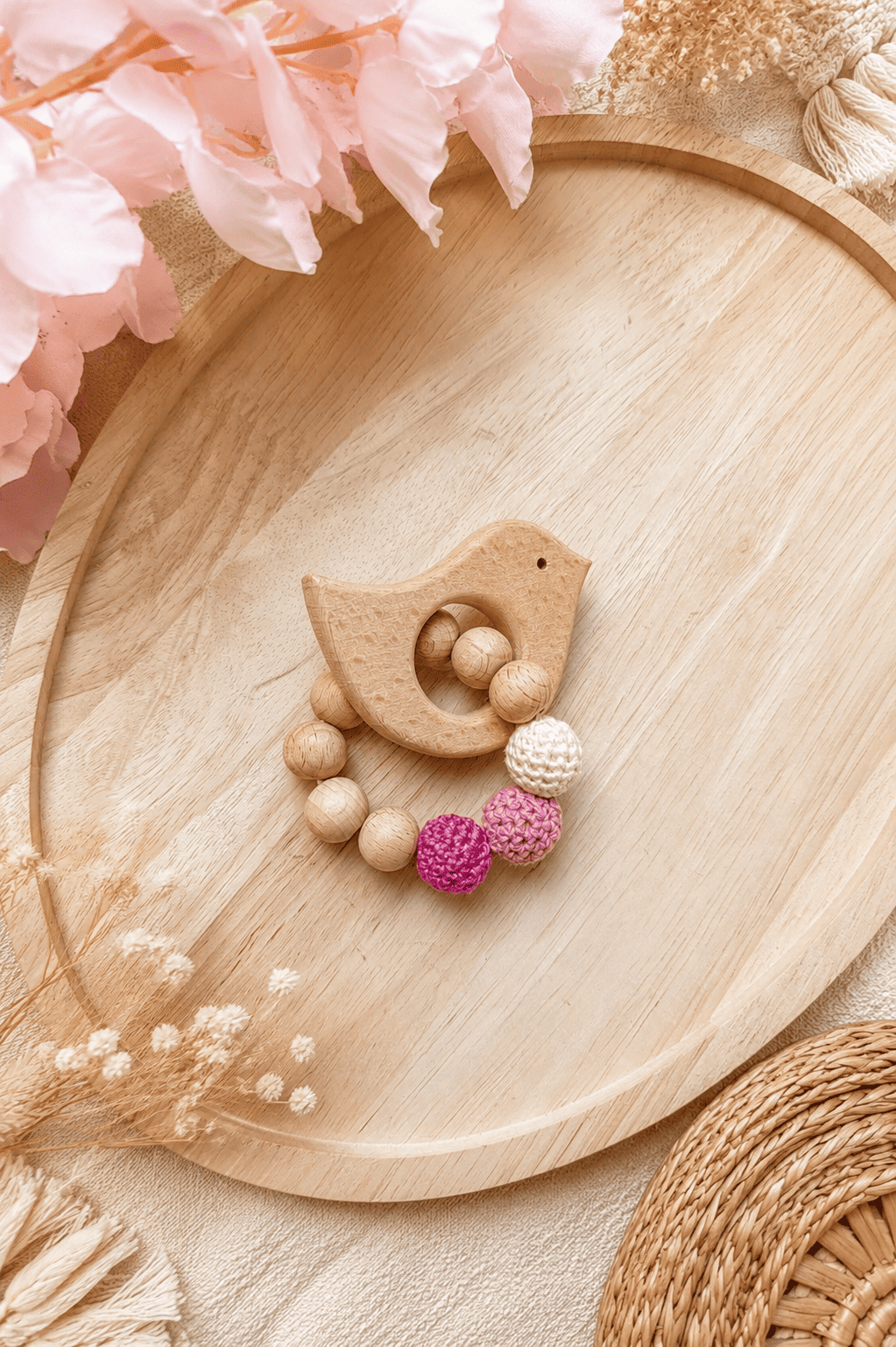 Anneau de dentition perles crochet