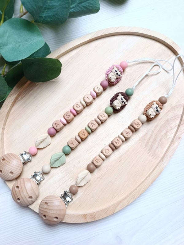 Attache tétine hérisson