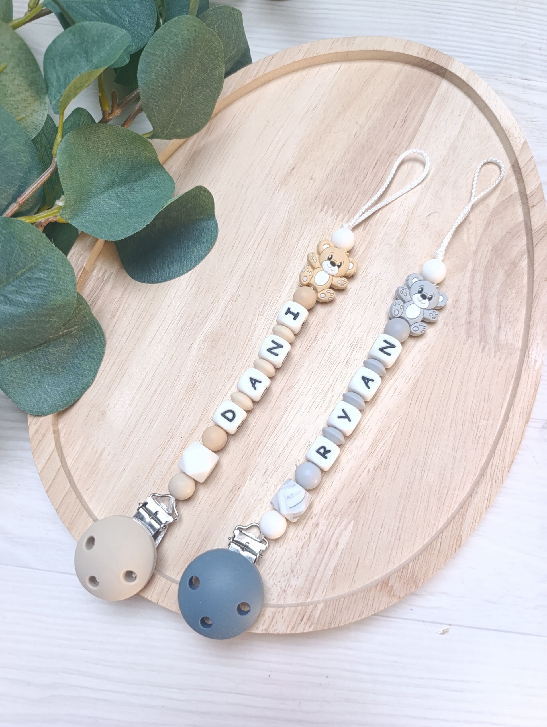 Attache tétine ourson