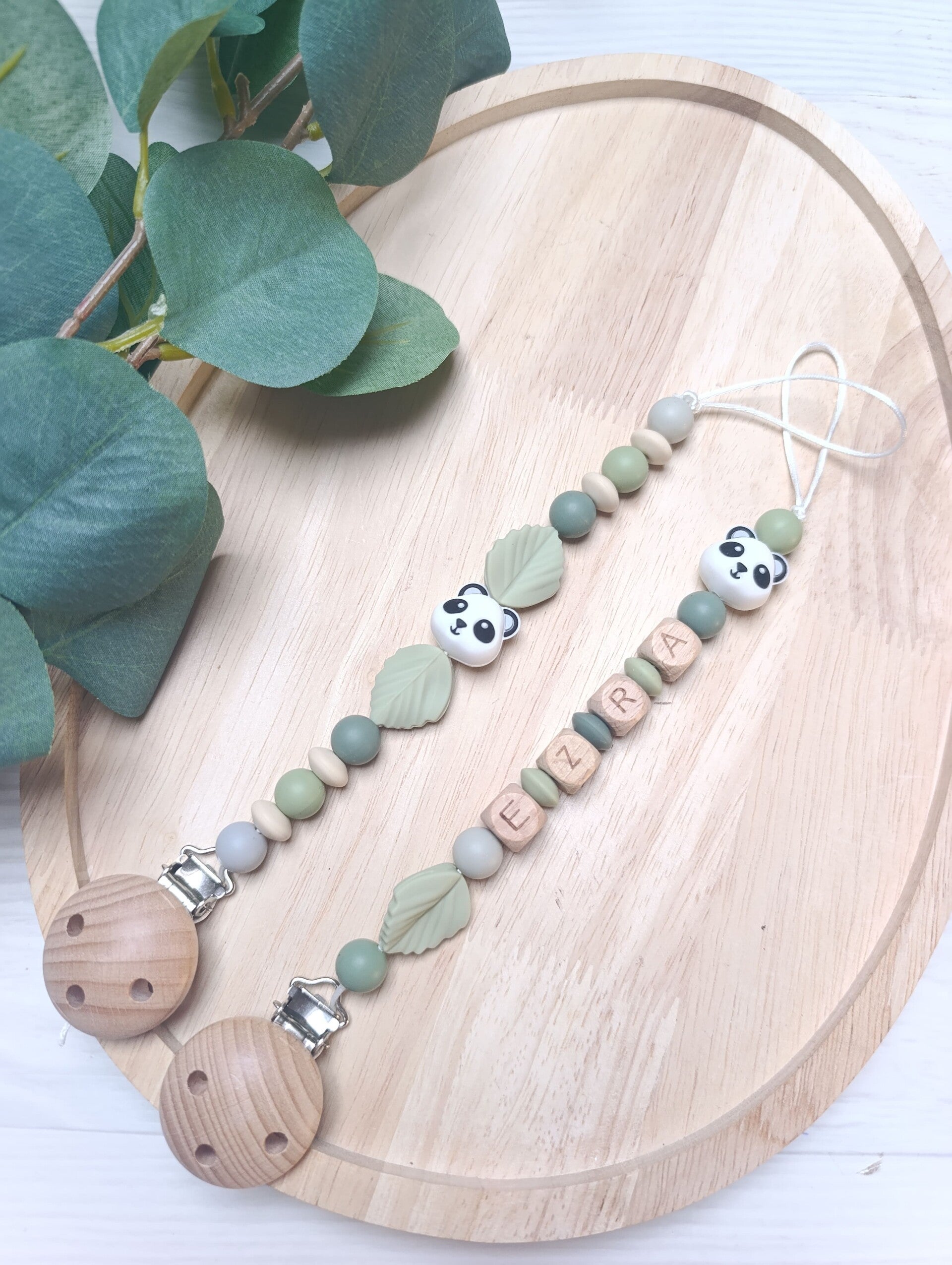 Attache tétine panda