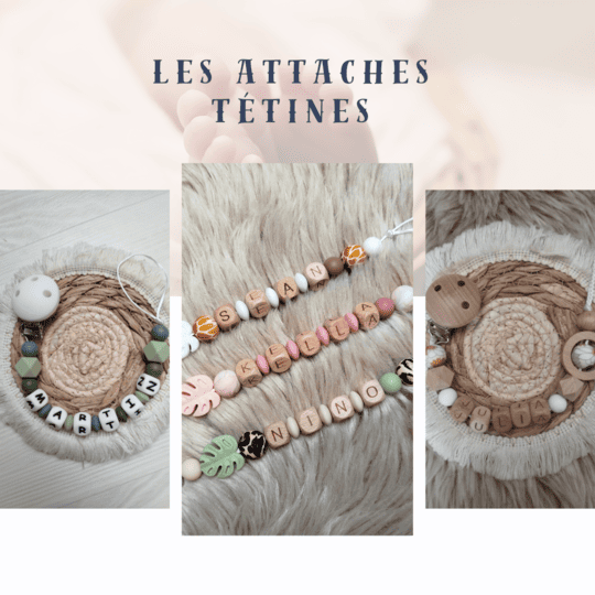 attaches tétines bébés