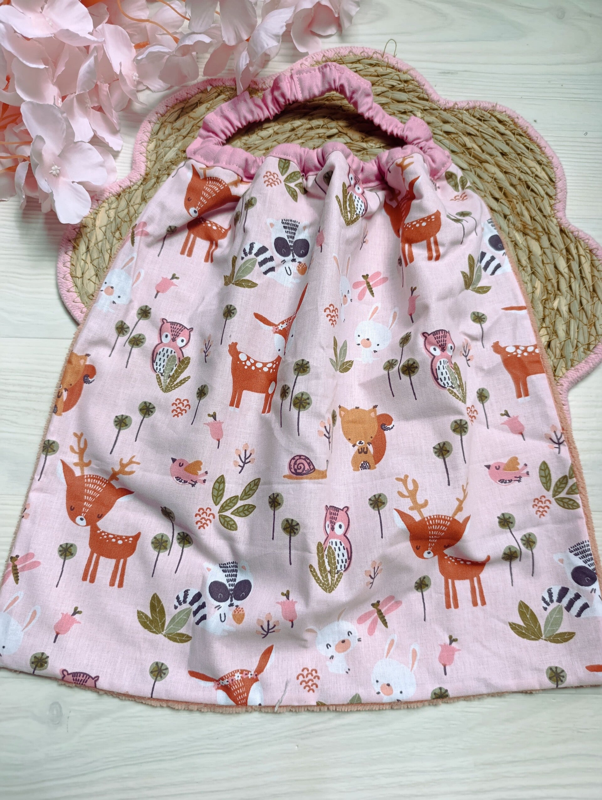 Bavoir animaux de la forêt