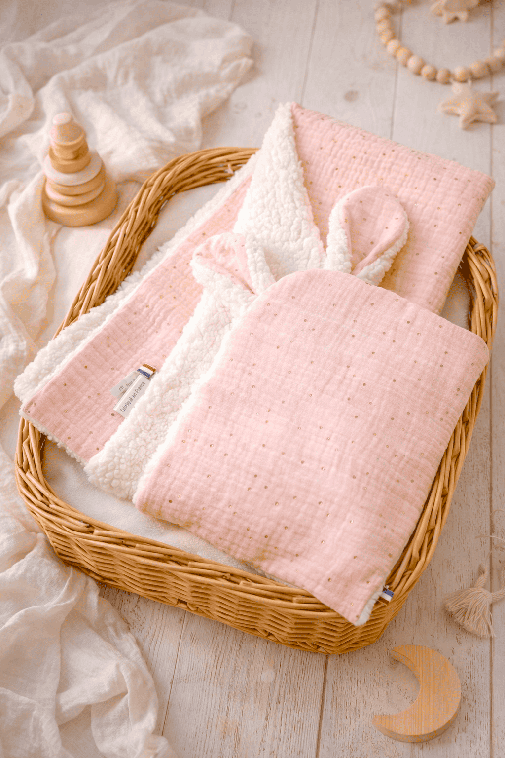 Coffret cadeau naissance rose