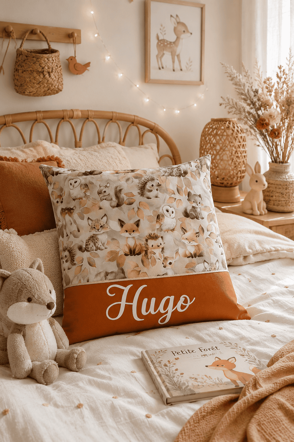 Coussin de naissance animaux de la forêt
