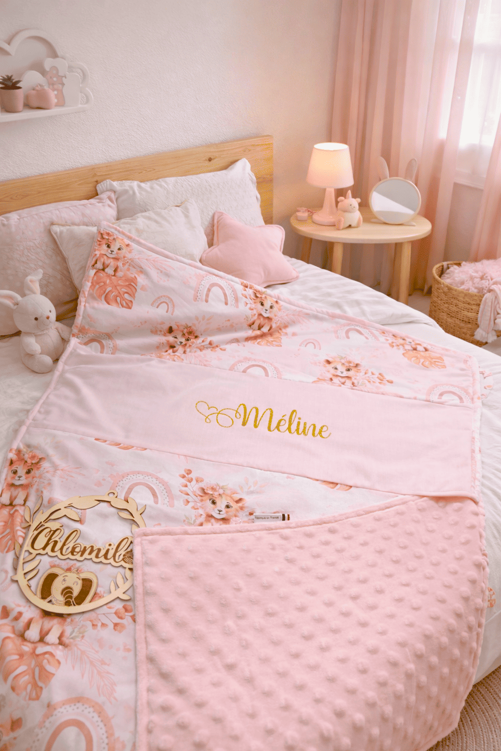 Couverture coton imprimé personnalisée