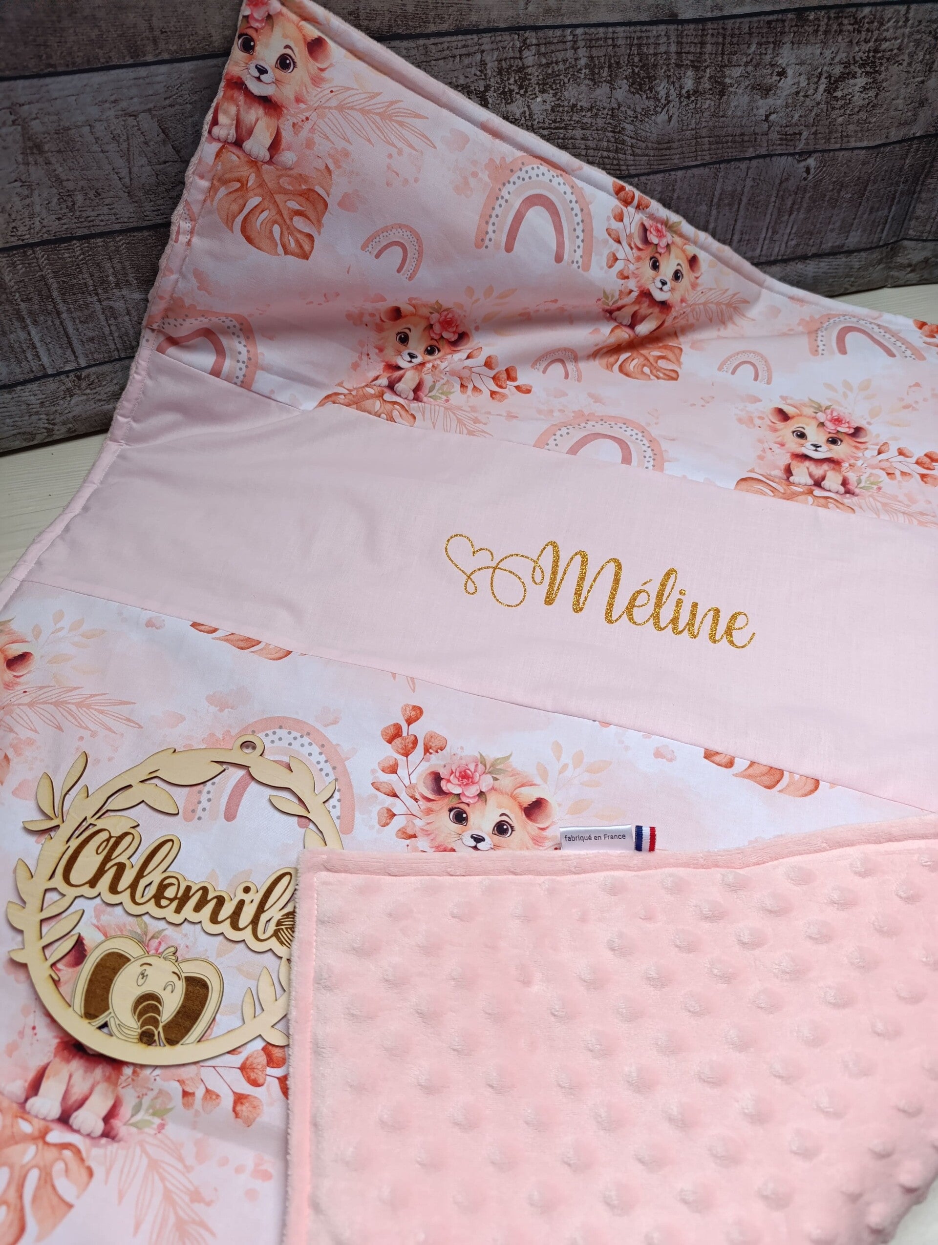 Couverture coton imprimé personnalisée