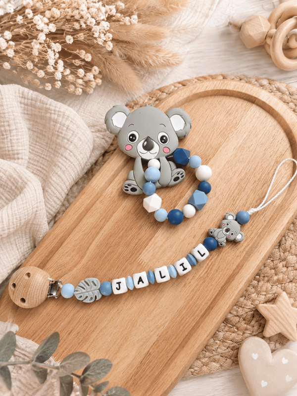 Duo de dentition Koala gris bleu