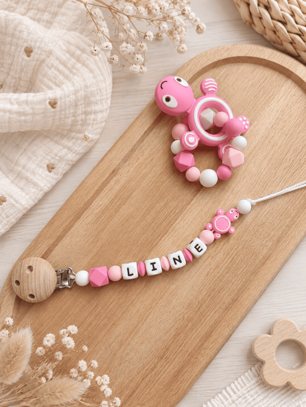 Duo de dentition tortue rose