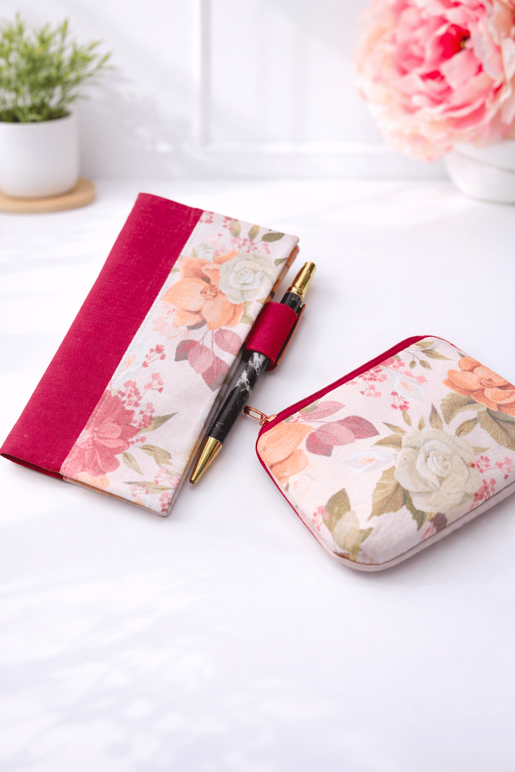 Duo Protège chéquier et porte monnaie