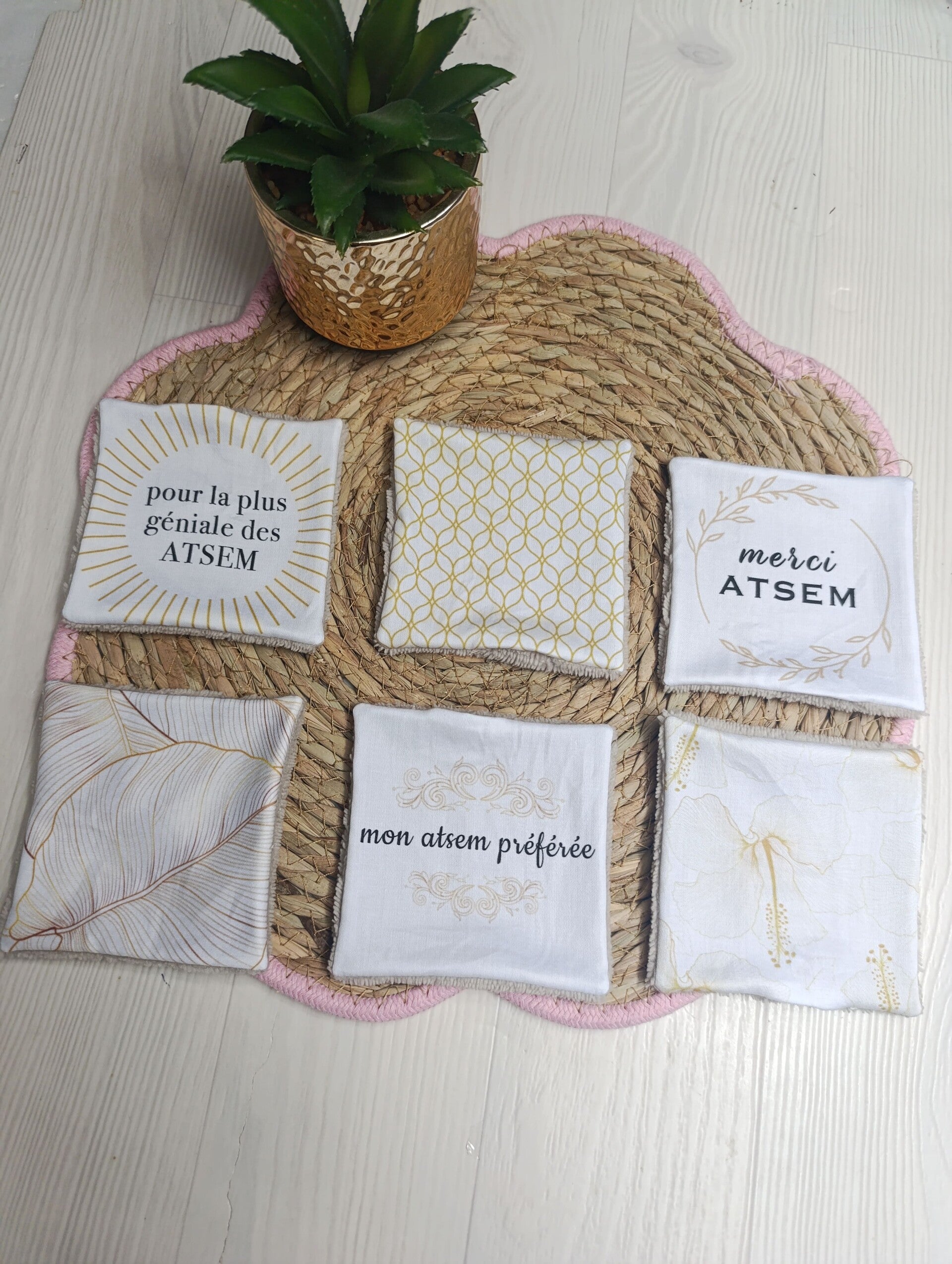 Lot de 6 lingettes Atsem