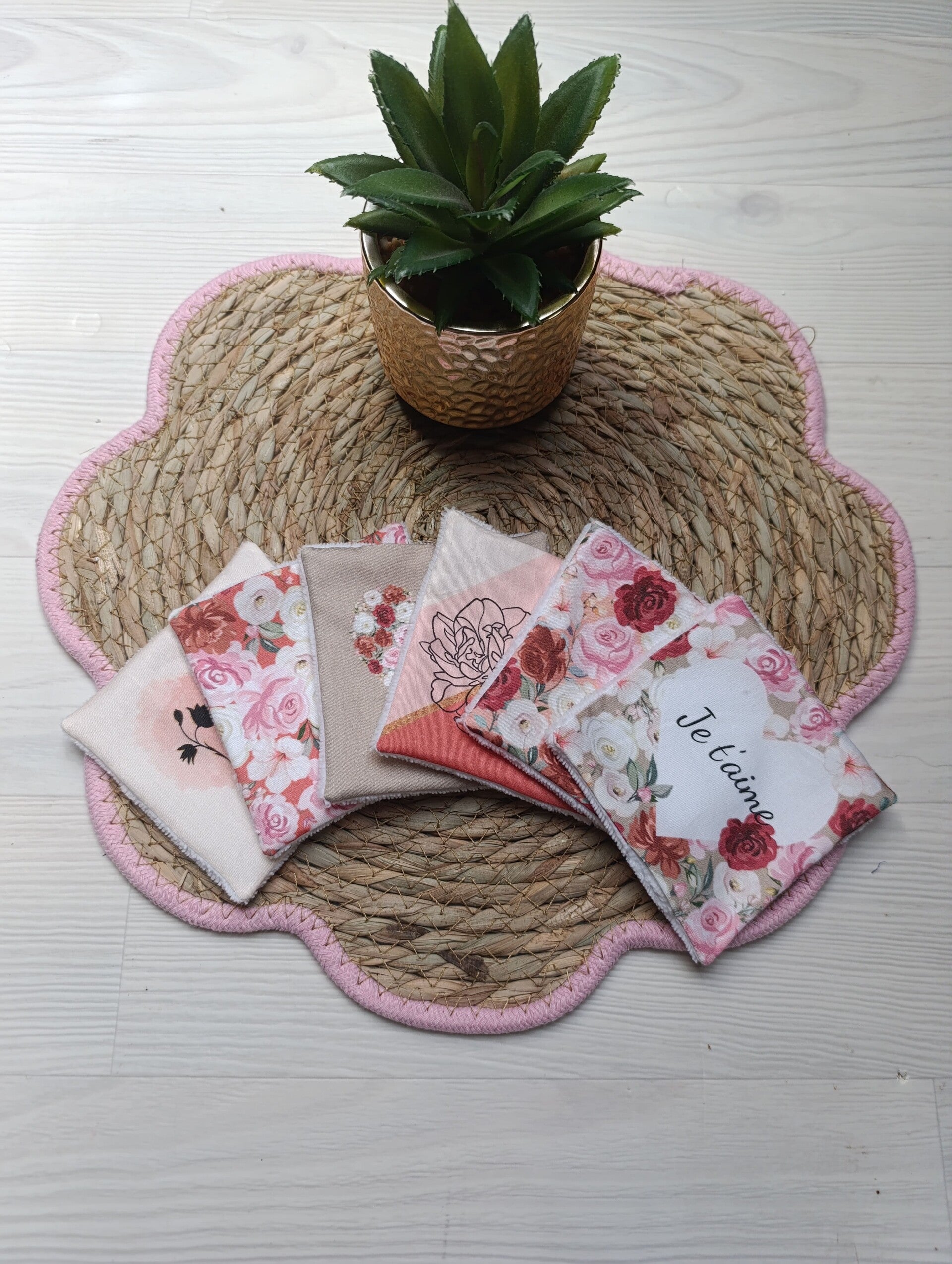 Lot de 6 lingettes Fête des mères