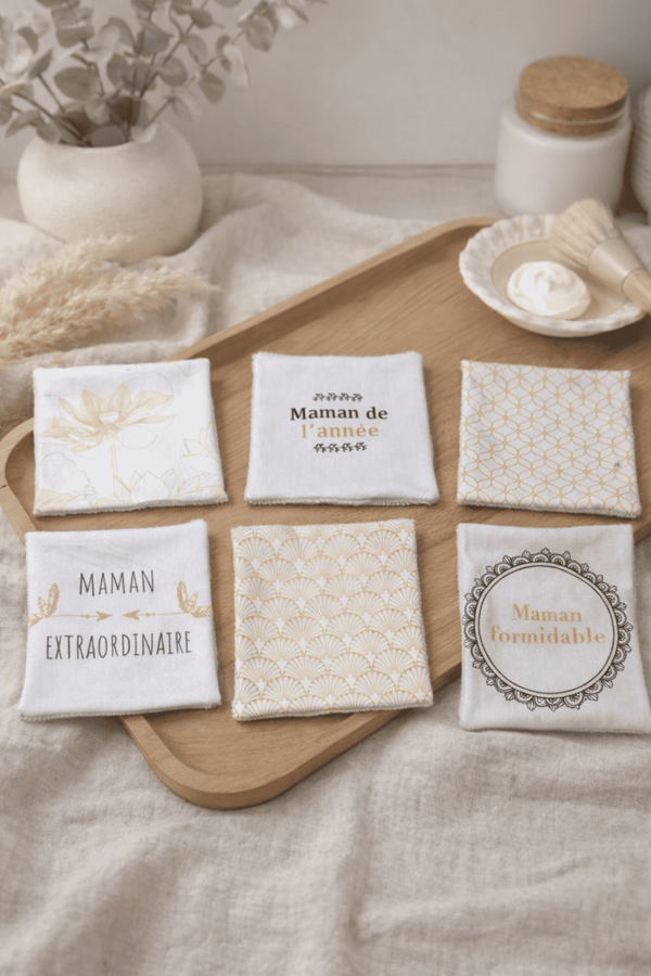 Lot de 6 lingettes Fête des mères