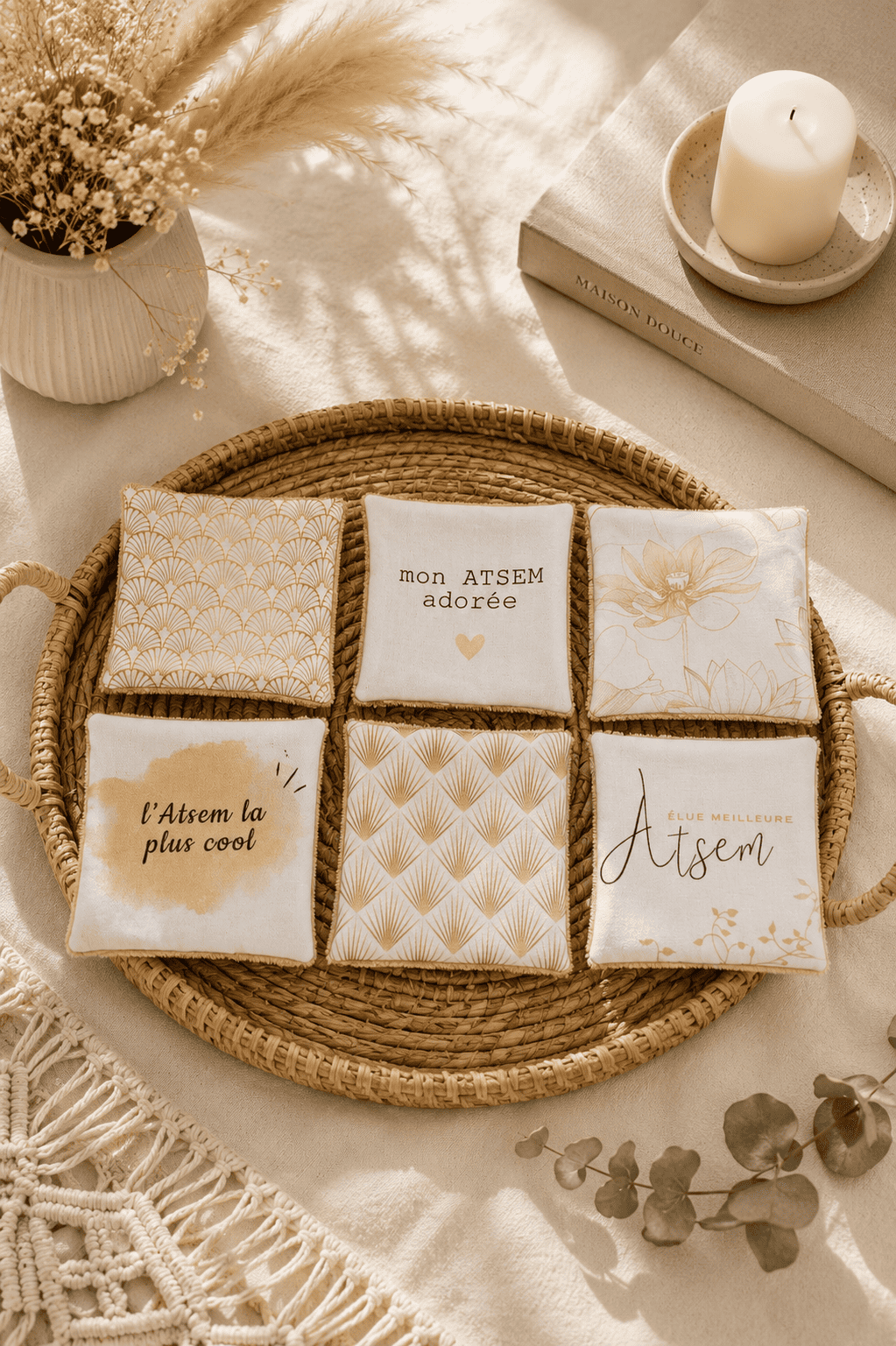 Lot de 6 lingettes Atsem
