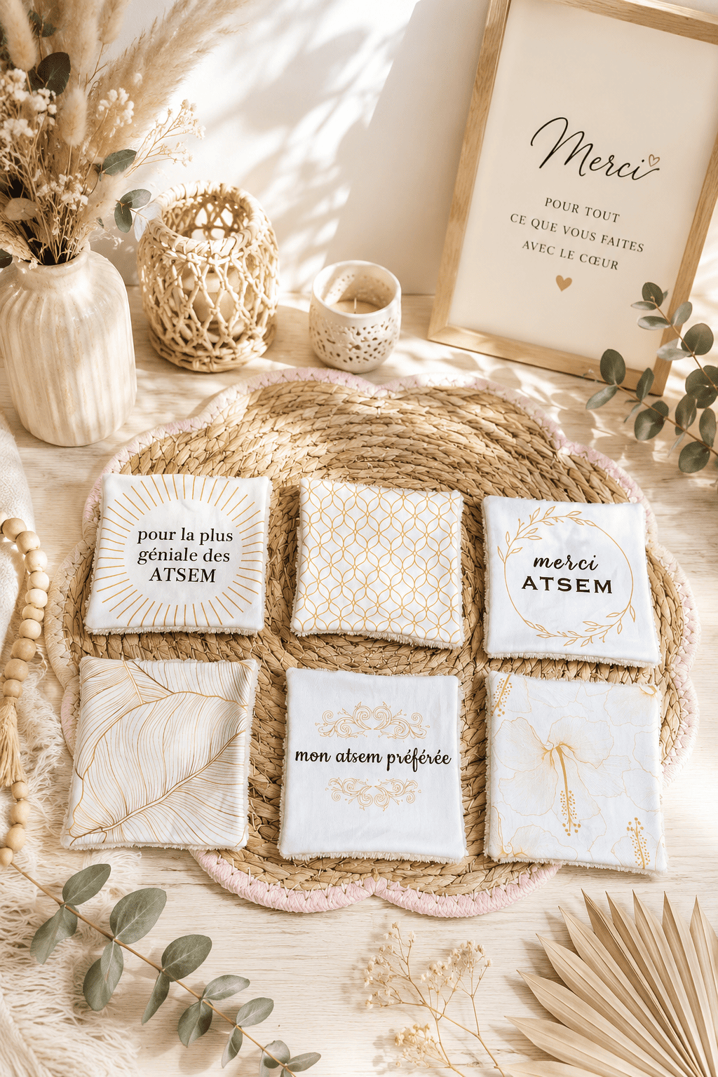 Lot de 6 lingettes Atsem