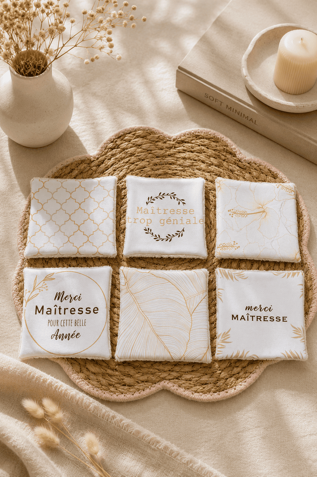 Lot de 6 lingettes Maîtresses