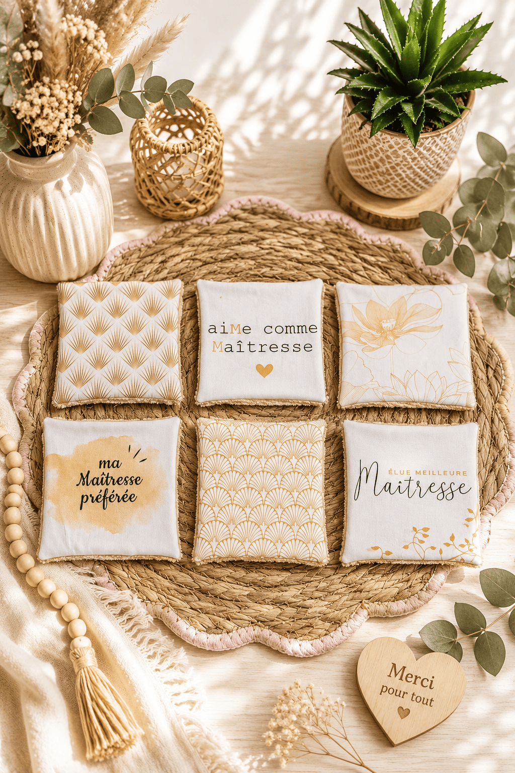 Lot de 6 lingettes Maîtresses
