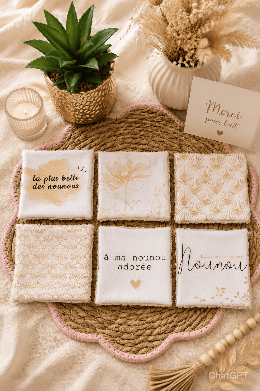 Lot de 6 lingettes Nounou