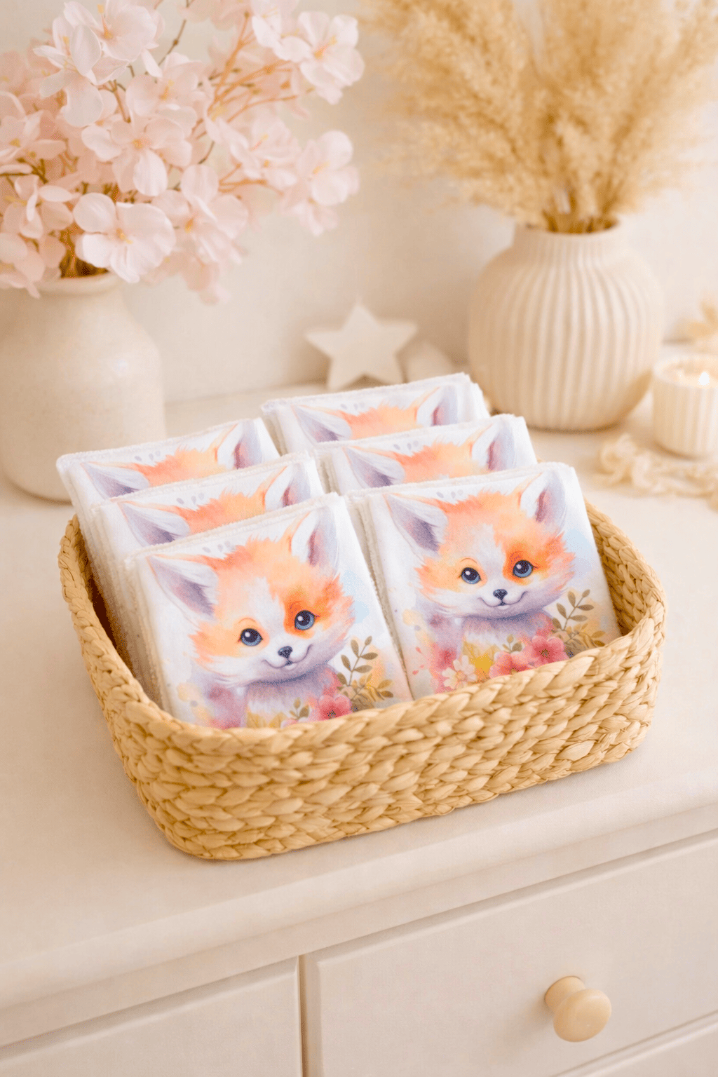 Lot de 7 lingettes renarde