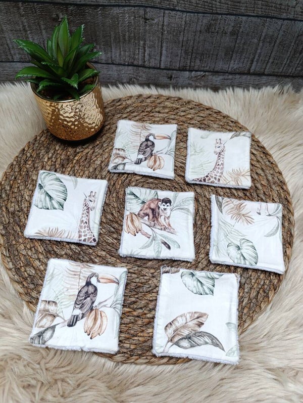 Lingettes coton savane