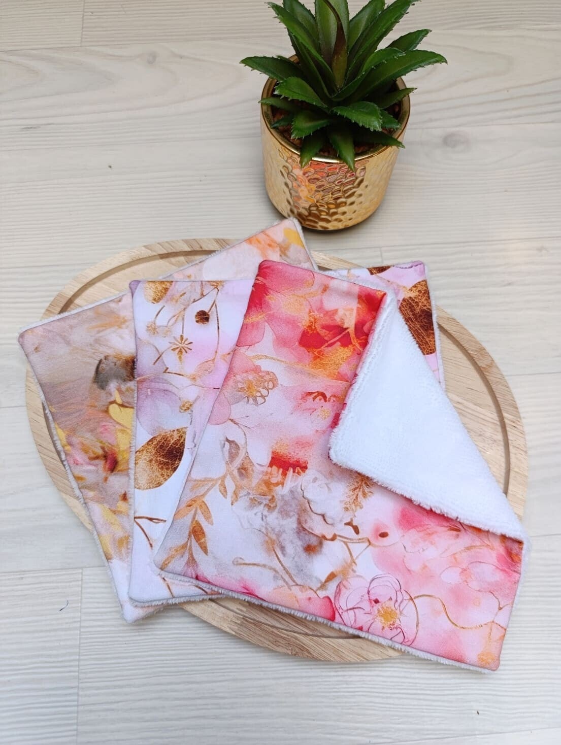 serviettes visage fait main