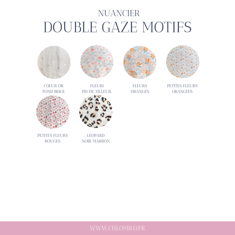 nuancier double gaze de coton