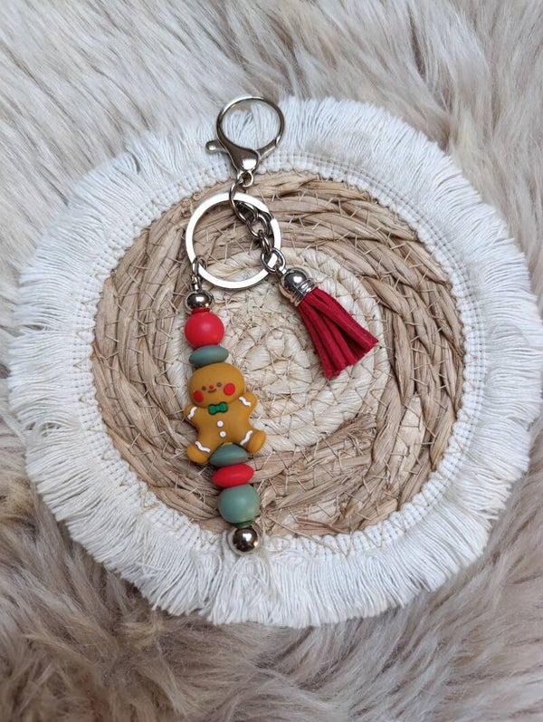 Porte clé bonhomme pain d'épices