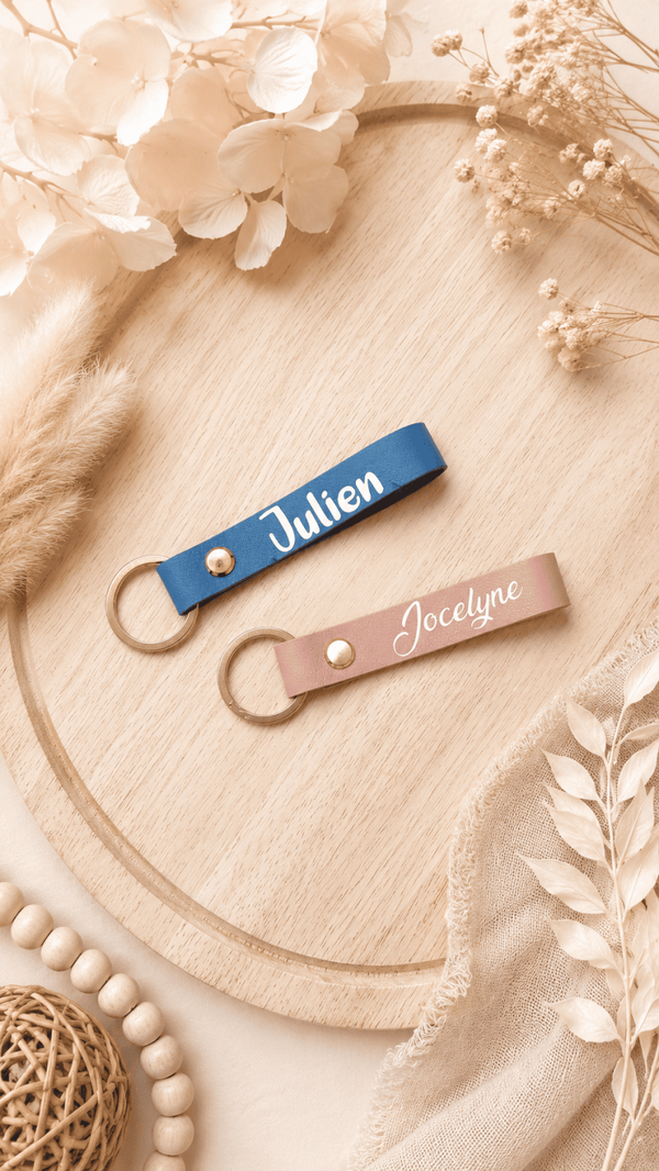 Porte clé simili cuir personnalisé