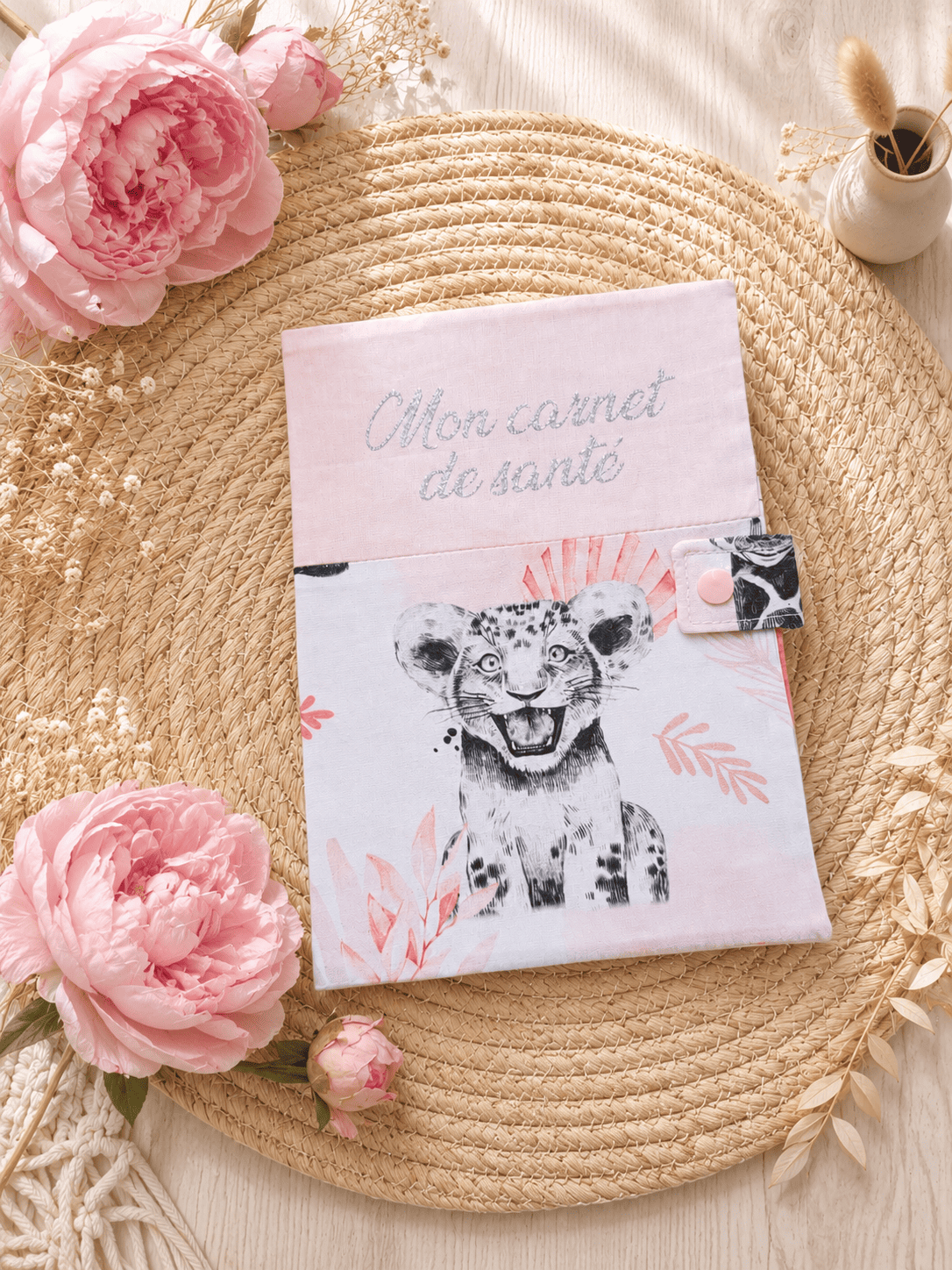 protège carnet santé coton imprimé