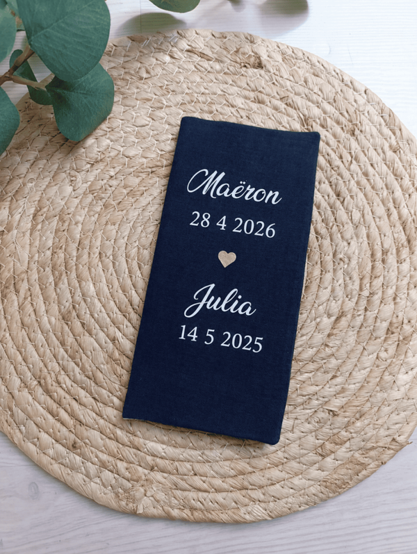 Protège livret de famille personnalisé