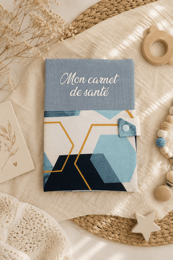 Protège carnet de santé formes géométriques
