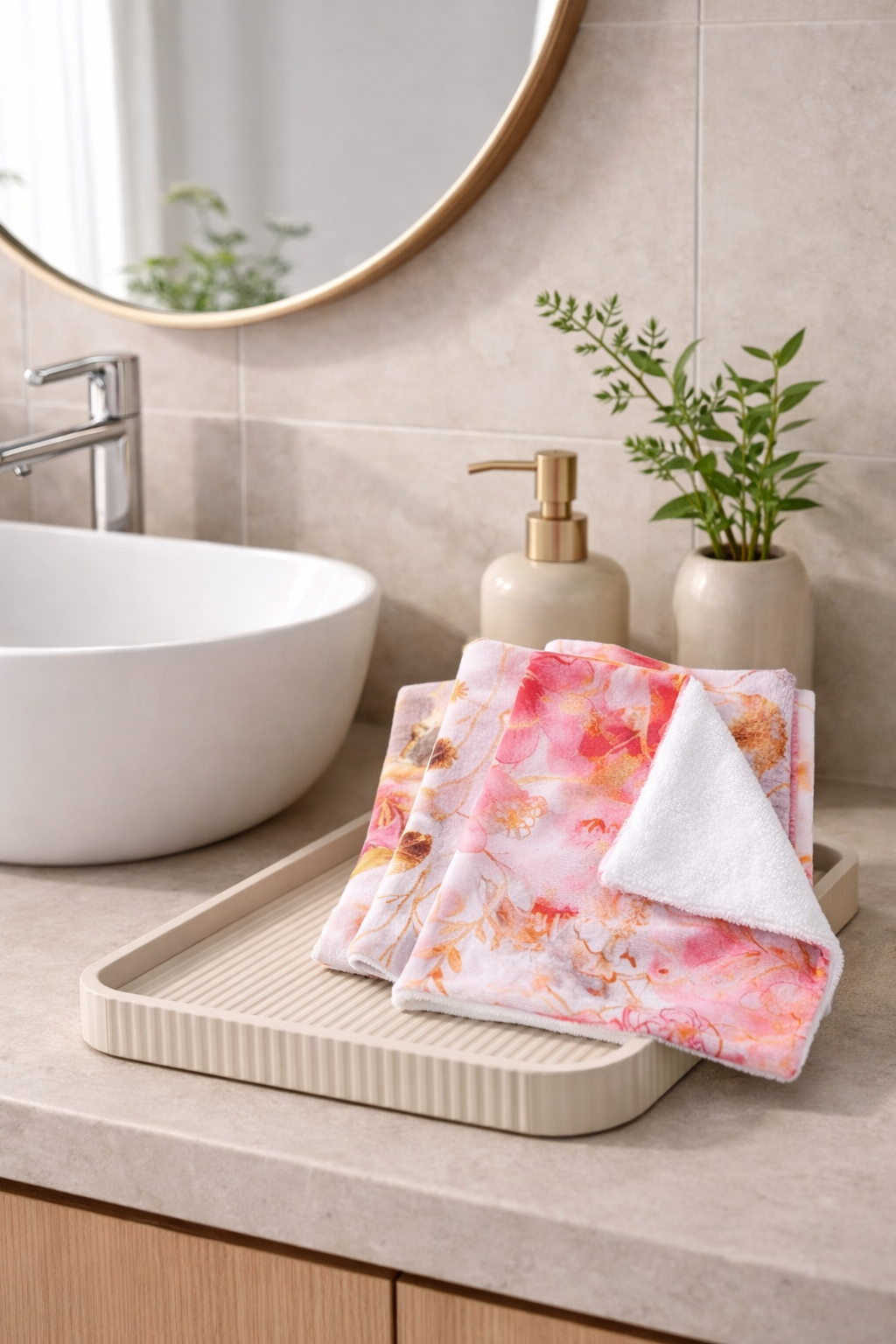 serviettes visage fait main