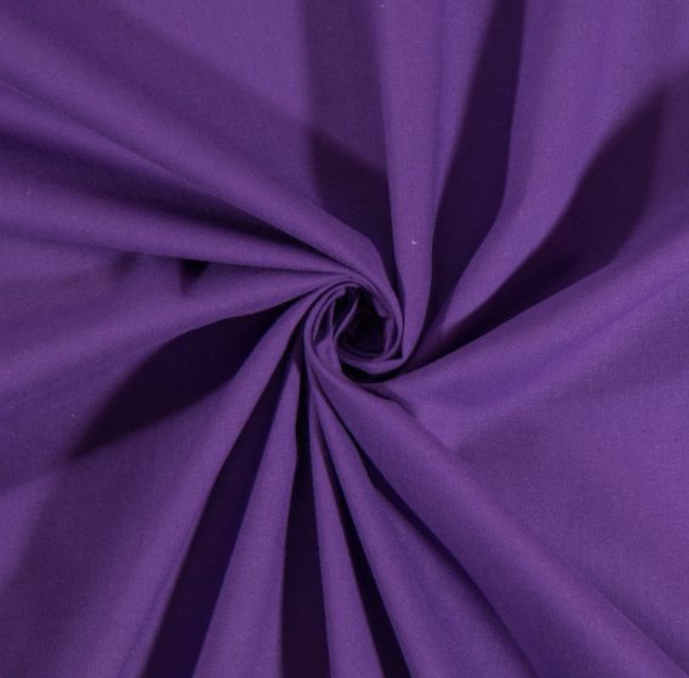 tissu coton uni violet