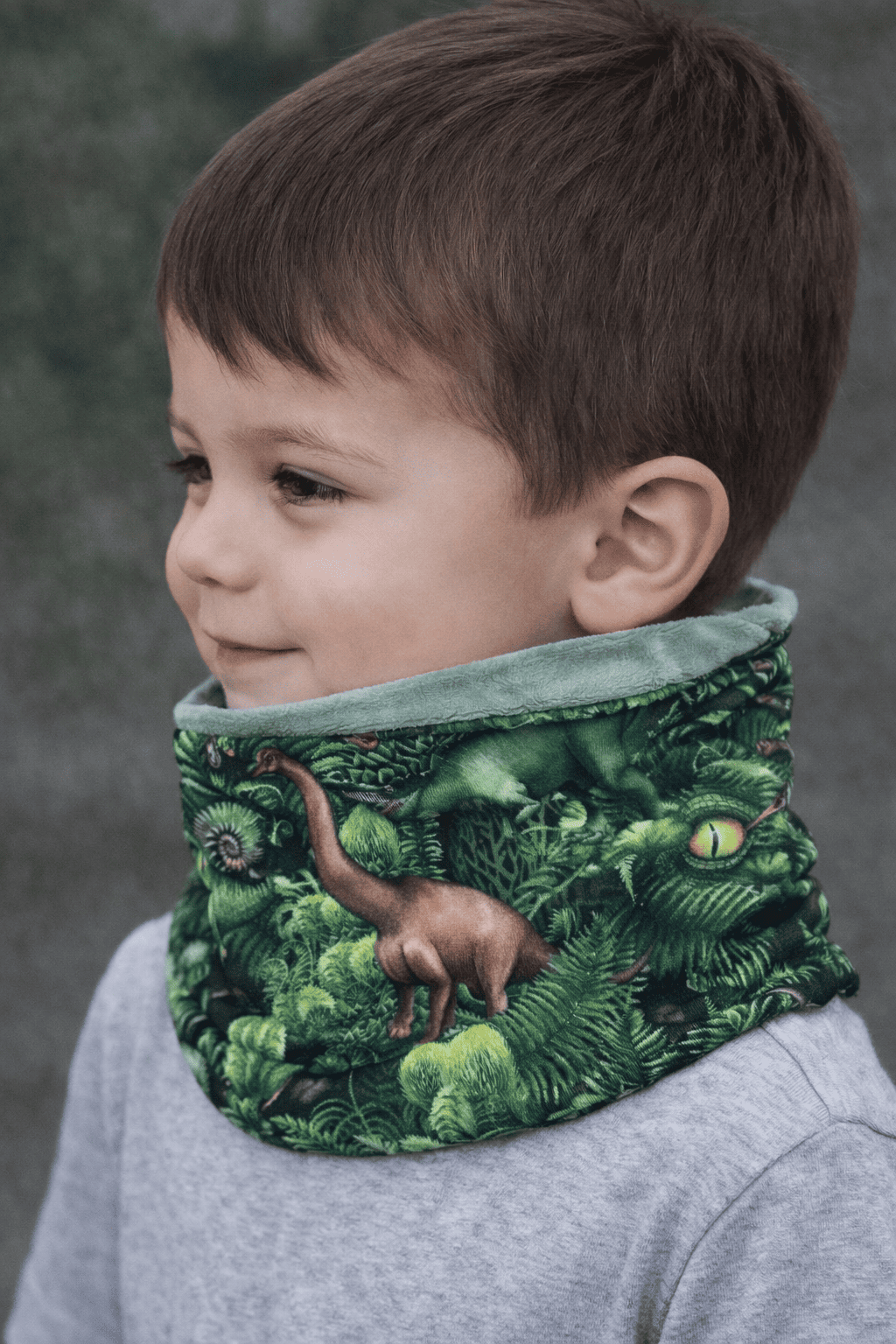 Cache cou dinosaures