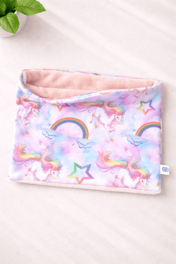 Tour de cou licornes arc en ciel 6/12 ANS