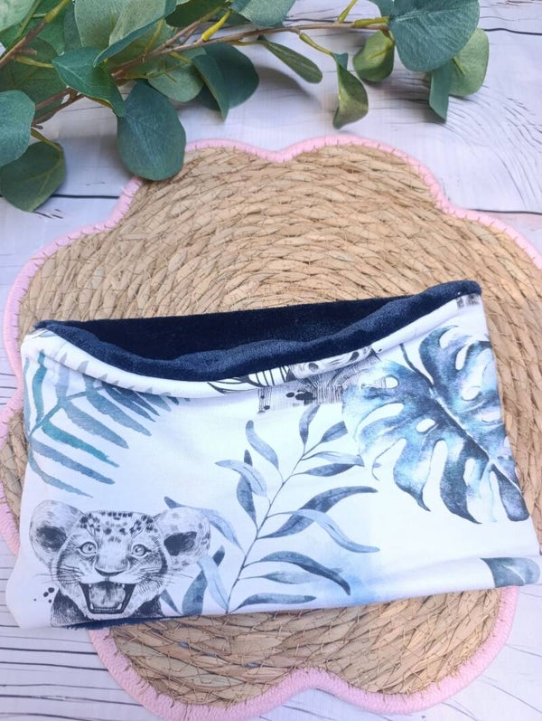 Cache cou savane bleu