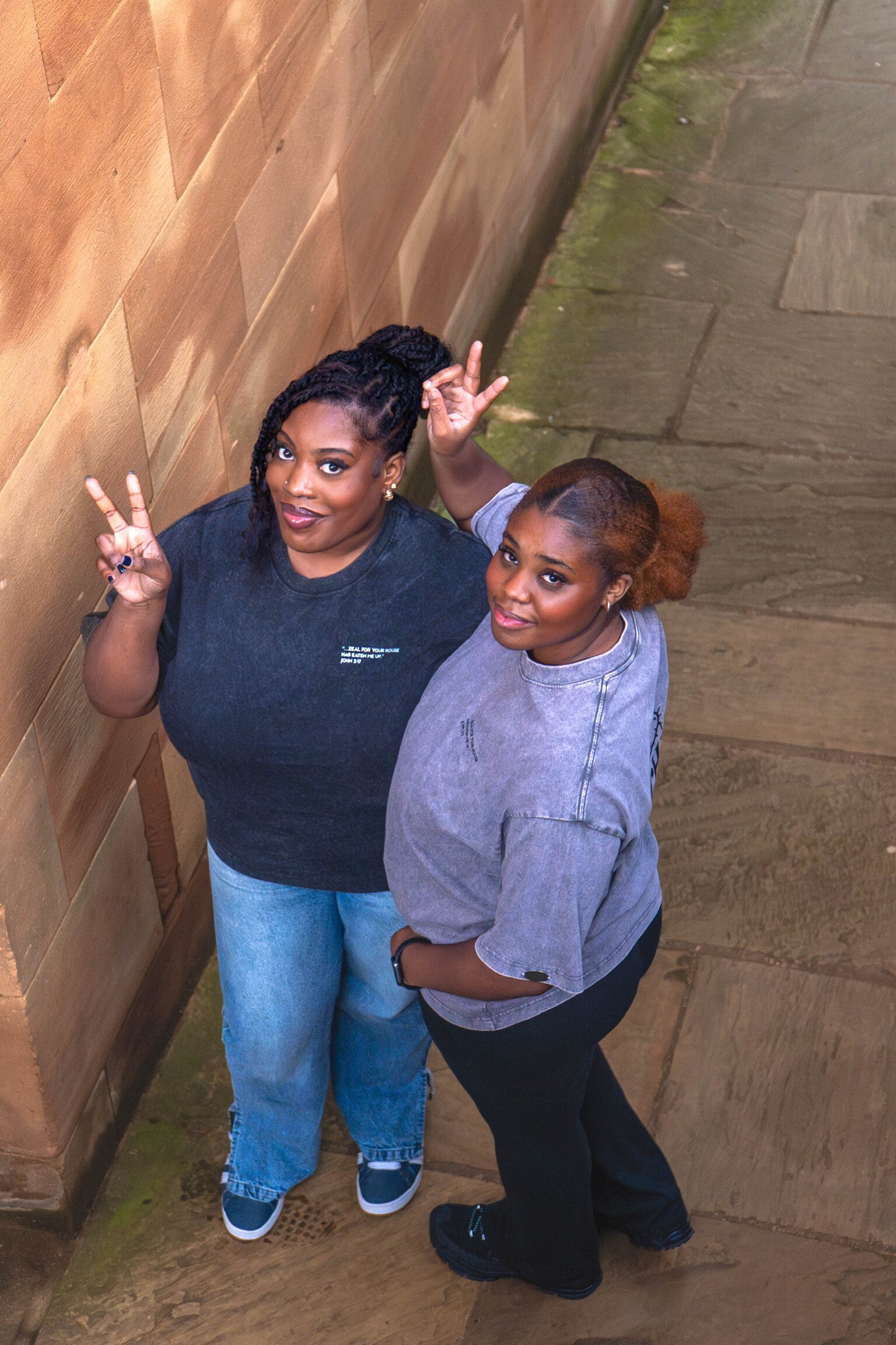 Grey Vintage Washed Christ Crazy T-Shirt