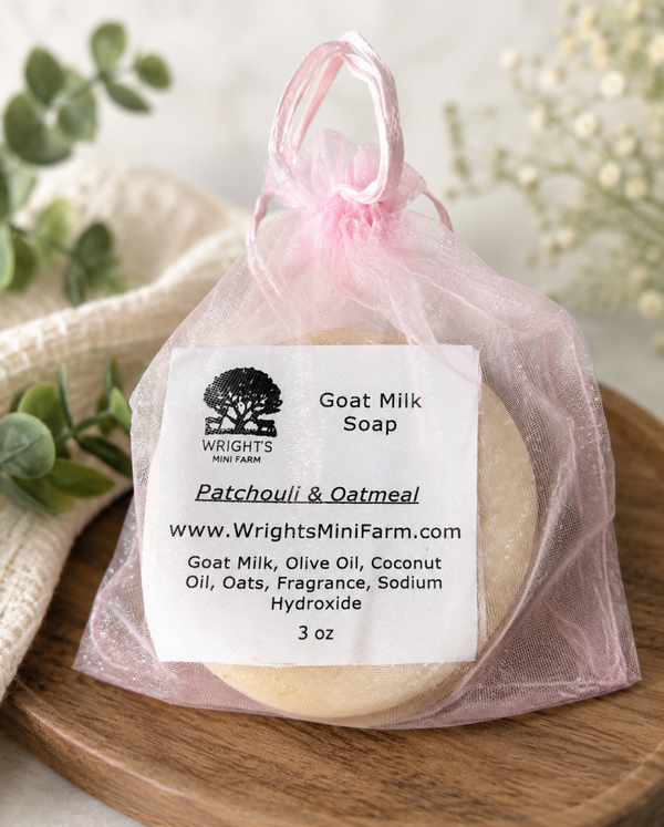 Patchouli & Oatmeal Goat Milk Soap | Handmade Natural Soap