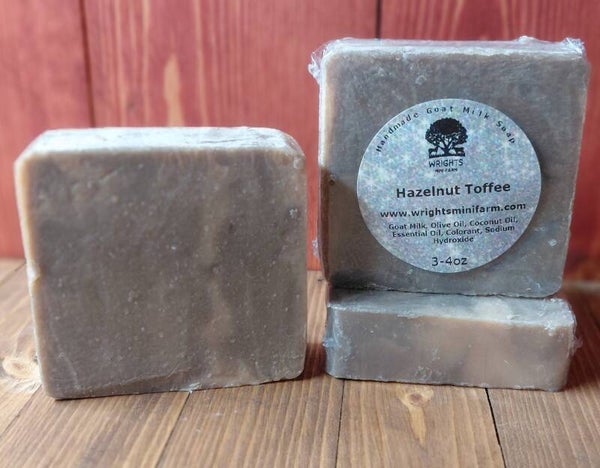 Hazenut Toffee Goat Milk Soap