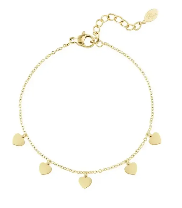 Armband met hartjes