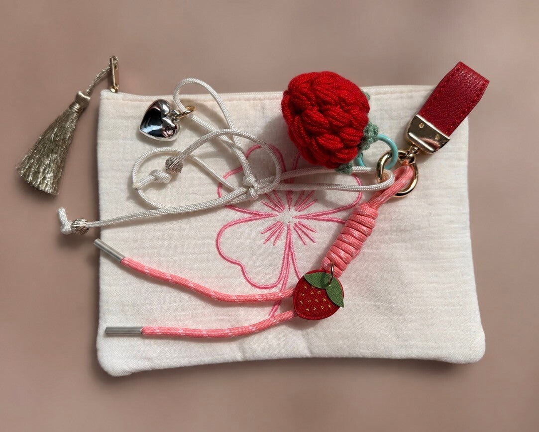 Etui met Keycord Aardbei