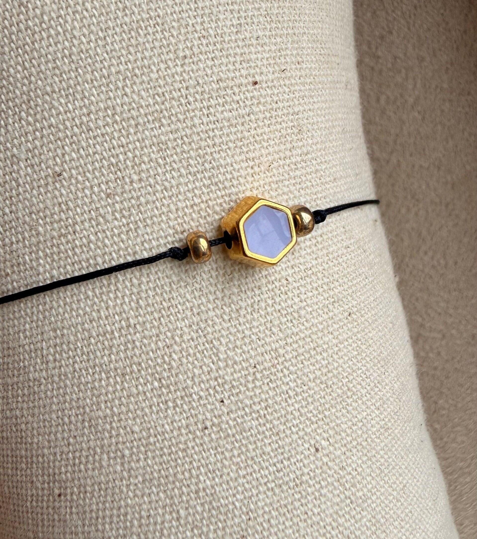 Armbandje geometrisch lila