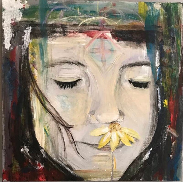 Girl with the flower