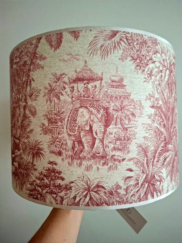 Toile tropisch rozerood