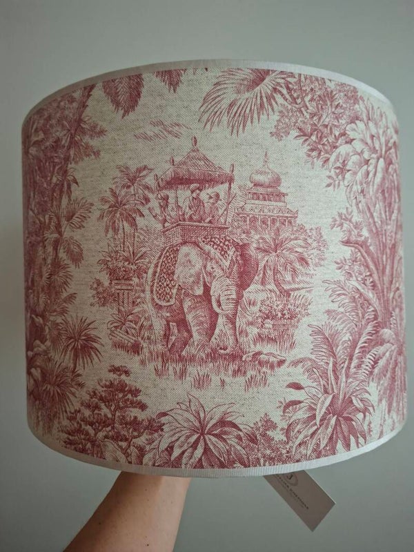 Toile tropisch rozerood