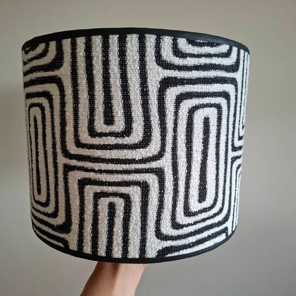 Doolhof chenille zwart