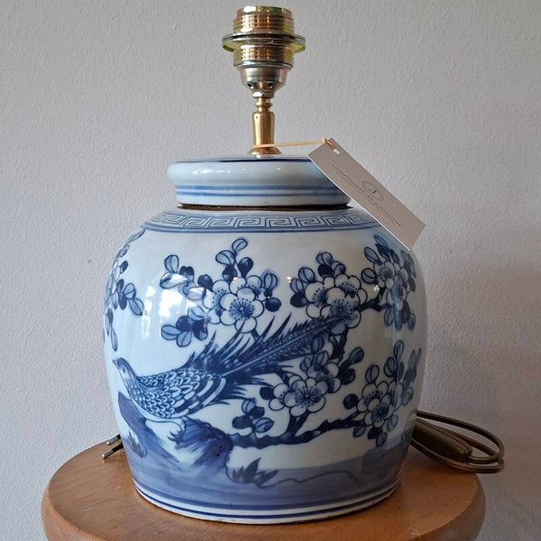 Lampenvoet Chinese gemberpot vogel