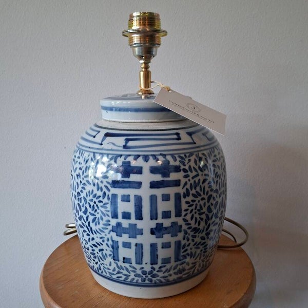 Lampenvoet Chinese gemberpot dubbel geluk