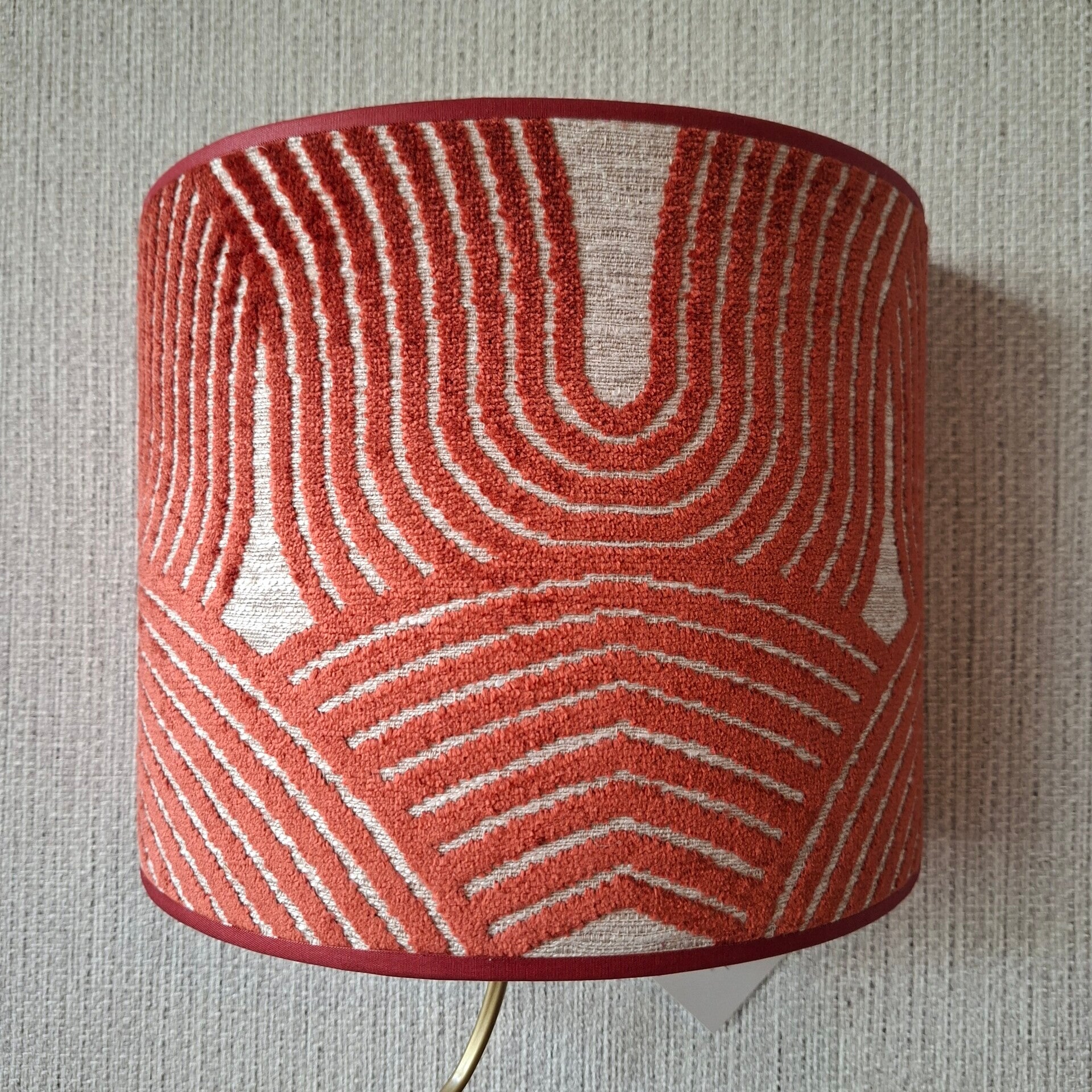 Chenille bogen rood
